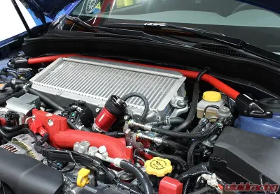 Perrin Strut Tower Brace Red Subaru STI 2008-2016 - PSP-SUS-056RD