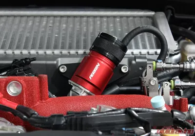 Perrin Recirculating Blow Off Valve Red Subaru STI 04-16 - PSP-TAC-600RD