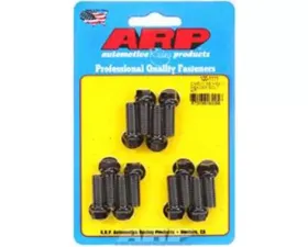 ARP Bolts ARP SB Chevy Hex Header Bolt Kit 3/8-16 Steel Black Oxide Set of 12