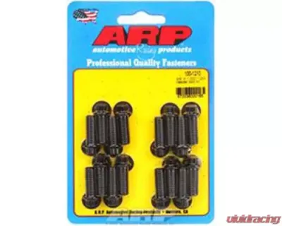 ARP 3/8in x 1.000in 12pt Header Bolt Kit - Steel, Black Oxide, Set of 16 - 100-1210