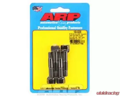 ARP 5/16-24 X 2.000 Black Hex Water Pump Pulley w/ .750in Fan Spacer Stud Kit - 100-3205