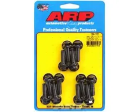 ARP Bolts ARP Chevy LS 1/4in Flange Hex Header Bolt Kit, 8mm x 1.25, Black Oxide Steel