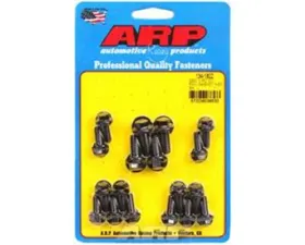 ARP Bolts ARP SB Chevy 1-Pc Oil Pan Gasket Hex Bolt Kit, Black Oxide Steel, Washer Included