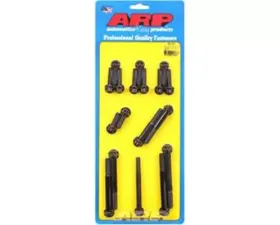 ARP Pontiac 12pt Timing Cover and Water Pump Bolt Kit, Chromoly, Black Oxide Finish