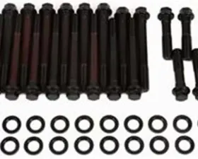 ARP Bolts Head Bolt Kit for Pontiac with Edelbrock Heads, Chromoly, Black Oxide Finish