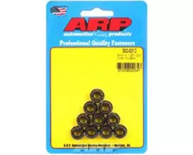 ARP Bolts M8 x 1.25 12pt Nut Kit Steel Black Oxide 10/pkg - 150,000 psi Yield Strength