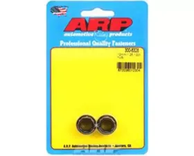 ARP M12 x 1.25 12pt Small Collar Nut Kit, Steel Black Oxide Finish, Pair
