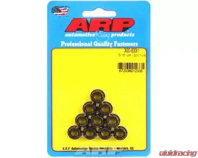 ARP Bolts 5/16in-24 12pt Nut Kit Steel Black Oxide (Pack of 10) - 300-8331