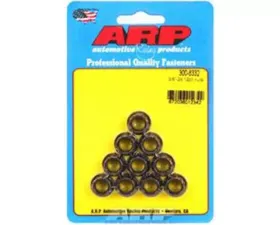 ARP Bolts 3/8-24 12pt Nut Kit, Steel, Black Oxide, Set of 10, 150,000 psi Yield Strength