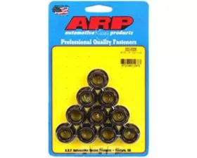 ARP Bolts 9/16in-18 12pt Nut Kit, Steel, Black Oxide Finish, Pack of 10