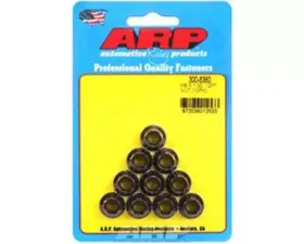 ARP M8 x 1.00 12pt Nut Kit, Steel Black Oxide, 10 Pack, 150,000 psi Yield Strength