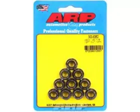 ARP Bolts M9 x 1.25 12pt Nut Kit - Steel, Black Oxide, 10 Pack, 12mm Wrench Diameter