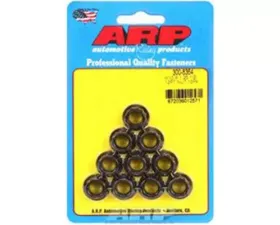 ARP Bolts M10 x 1.25 12pt Nut Kit, Steel, Black Oxide, Pack of 10