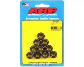 ARP Bolts ARP 3/8-24 1/2 Socket 12pt Nut Kit Black Oxide Steel 10 Pack