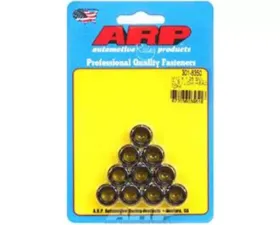 ARP Bolts M10x1.25 Low Head 12PT Nut Kit 8740 Chrome Moly Black - 10 Pack