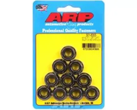 ARP Bolts M10 x 1.25 12-Point Nut Kit (Pack of 10) Steel Black Oxide Finish