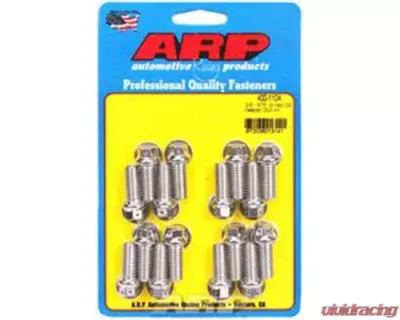 ARP 3/8 x 0.875 Drilled Stainless Steel Header Bolt Kit, Set of 16 - 400-1104
