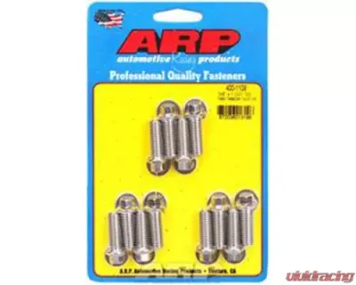ARP 3/8 x 1.000 Stainless Steel Hex Header Bolt Kit, Set of 12 - 400-1109