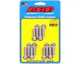 ARP 3/8in x 1.000in Stainless Steel 12pt Header Bolt Kit - Set of 12