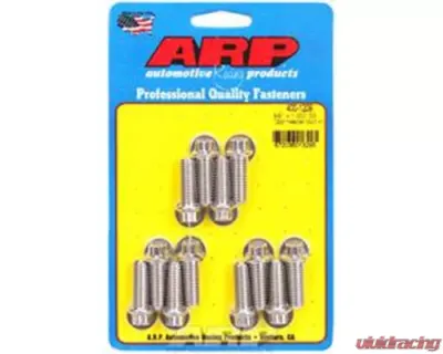 ARP 3/8in x 1.000in Stainless Steel 12pt Header Bolt Kit - Set of 12 - 400-1209