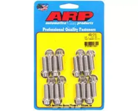 ARP 3/8in x 1.000in Stainless Steel 12pt Header Bolt Kit, Set of 16