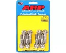 ARP M10 x 1.25/1.50 x 48mm Broached Stud Kit, Stainless Steel, Set of 8 Nuts Included