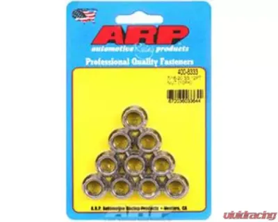 ARP Bolts ARP 7/16-20 Stainless Steel 12pt Nut Kit, Polished Finish, 140,000 psi - 400-8333