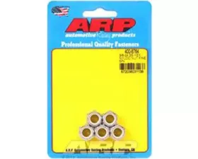 ARP 3/8-24 Stainless Steel Fine Nyloc Hex Nut Kit, Set of 5, Self-Locking