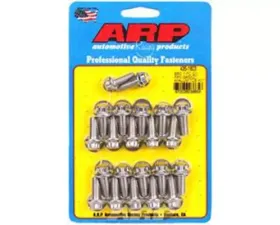 ARP Bolts ARP 1-Pc Oil Pan Gasket Kit with Aluminum Timing Cover 12pt Bolt Kit for BB Chevy