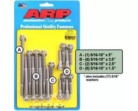 ARP Bolts ARP Ford Stainless Steel 12pt Timing Cover & Water Pump Kit 454-1501
