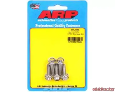 ARP Bolts 1/4in x 20 - 0.75in UHL 12pt Stainless Steel Bolt Set of 5 - 611-0750