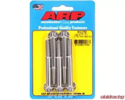 ARP Bolts 5/16in-18 x 2.750 Stainless Steel 12pt Bolts with Washers (5/pkg) - 612-2750