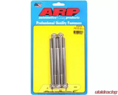 ARP Bolts 5/16 Inch-18 x 4.750 12pt Stainless Steel Bolts (5/pkg) with Washers - 612-4750