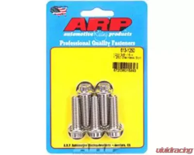 ARP 3/8in x 16 - 1.25in UHL Stainless Steel 12pt Bolt Kit (5/pkg) - 613-1250