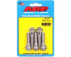 ARP 3/8in-16 x 1.500 Stainless Steel 12pt Bolts (5/pkg) - Polished Finish