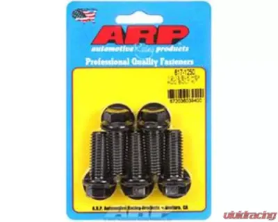 ARP 1/2-13 x 1.250 Black Oxide Hex Bolts (5/pkg) - 617-1250