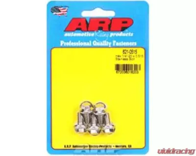 ARP 1/4-20 x 0.515 Hex SS Bolts (5/pkg) - 621-0515