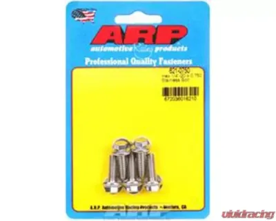ARP 1/4in x 20 - 0.75in UHL Hex Stainless Steel Bolt (5/pkg) - Polished Finish - 621-0750