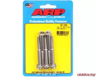 ARP 1/4-20 x 2.250 Hex SS Bolts (5/pkg) - 621-2250