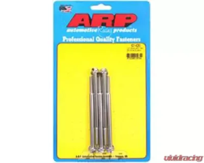 ARP 1/4-20 x 4.250in UHL Hex Stainless Steel Bolts (5/pkg) - 621-4250