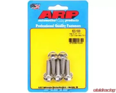 ARP Stainless Steel Hex Bolt Kit, 5/16in x 18 - 1in UHL, 5 Pack, Polished Finish - 622-1000