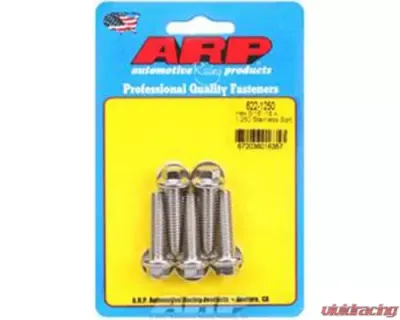 ARP Bolts 5/16-18 x 1.250 Hex Stainless Steel Bolts Set of 5 with Washers - 622-1250
