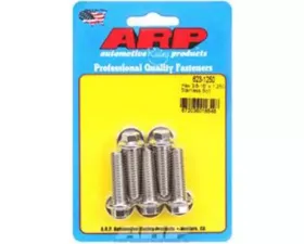ARP 3/8-16 x 1.250 Hex Stainless Steel Bolts, Polished Finish, 5-Pack
