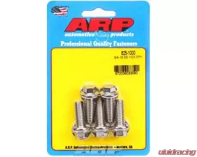 ARP 3/8-16 x 1.000 Hex Stainless Steel Bolts with Washers (5/pkg) - 625-1000