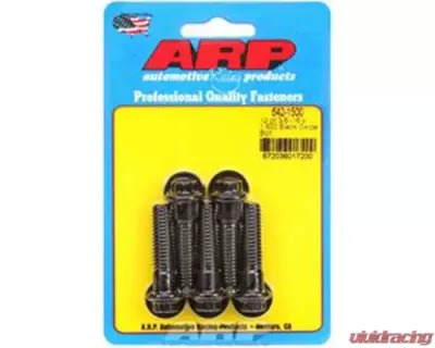 ARP Bolts 3/8-16 x 1.500 Black Oxide 12pt Chromoly Fasteners Set of 5 - 642-1500