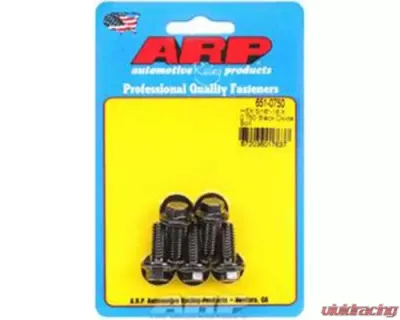 ARP Bolts 5/16-18 x 0.750 Hex Black Oxide Chromoly Fasteners, Set of 5 - 651-0750