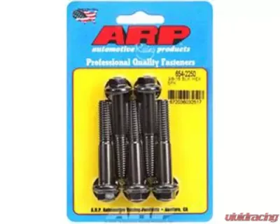 ARP Bolts 3/8in-16 x 2.250 Hex Chromoly Black Oxide (5/pkg) with Washers - 654-2250