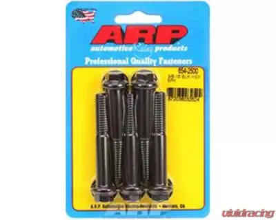 ARP Bolts 3/8in-16 x 2.500 Hex Black Oxide Chromoly (5/pkg) 7/16 Wrenching - 654-2500