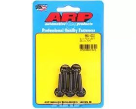ARP M6 x 1.00 x 25 Black Oxide Hex Bolts, Chromoly, 5-Pack, 180,000 psi Yield Strength