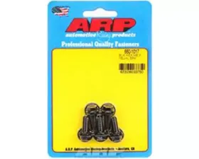 ARP M6 x 1.00 x 16 Black Oxide Hex Bolts, Chromoly, 5-Pack, 180,000 psi Yield Strength